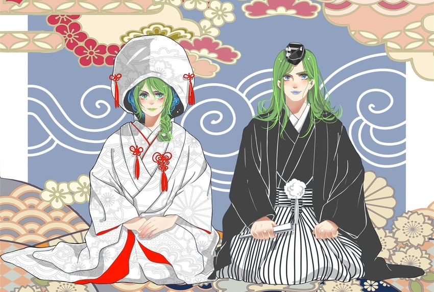 kujo jolyne and narciso anasui (jojo no kimyou na bouken and 1 more) drawn by ami_(sjq735299180)
