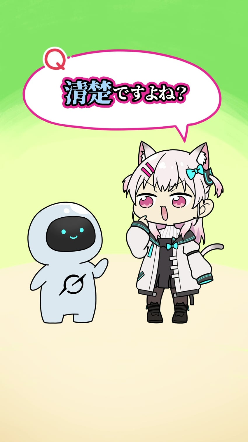 natsume eri and grok (indie virtual youtuber) drawn by natsume_eri