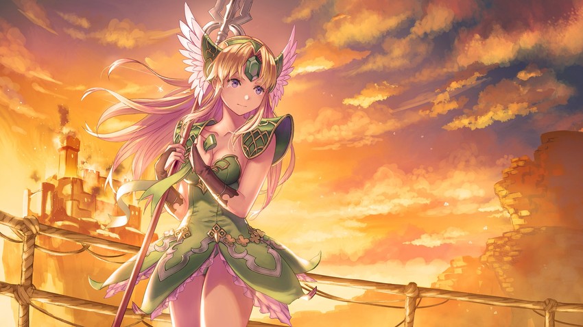 riesz (seiken densetsu and 1 more) drawn by anbe_yoshirou