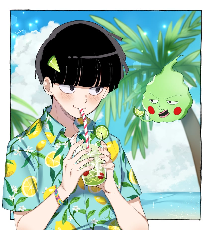 kageyama shigeo and ekubo (mob psycho 100) drawn by zikko_100
