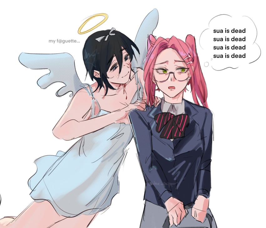sua and mizi (alien stage) drawn by the_quipper