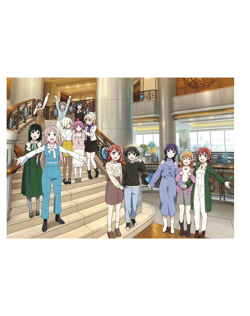 yuki setsuna, uehara ayumu, takasaki yu, osaka shizuku, tennoji rina, and 8 more (love live! and 1 more) drawn by yokota_takumi