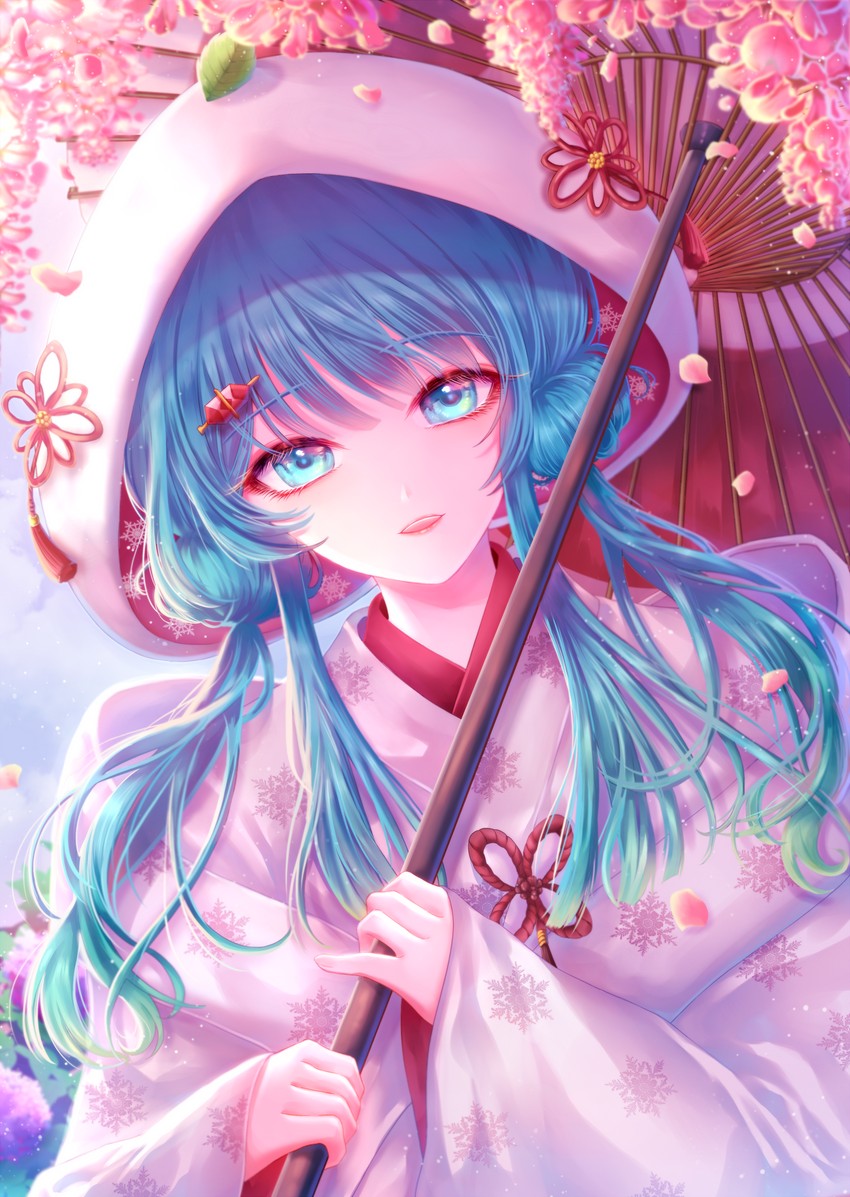 hatsune miku and yuki miku (vocaloid) drawn by esol_98