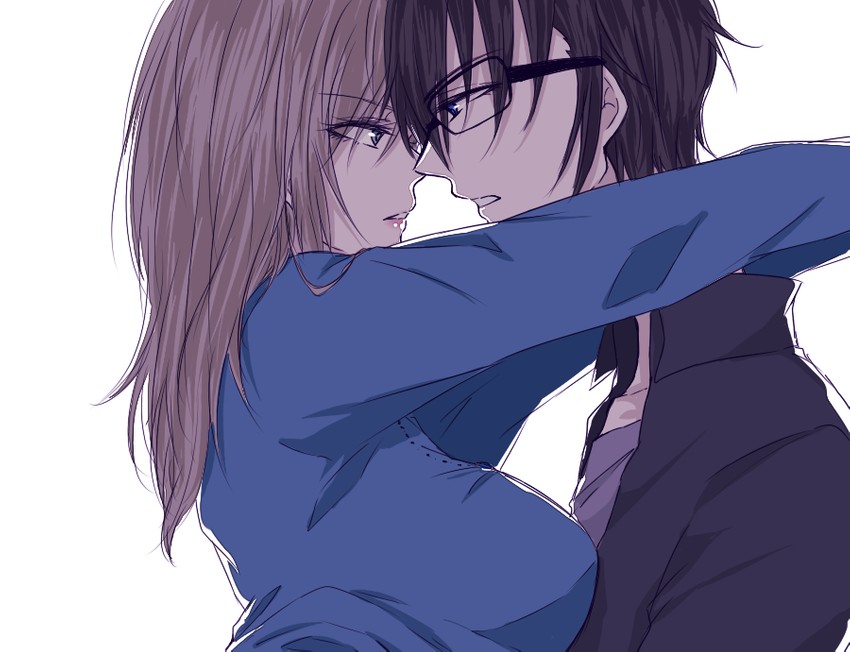 fushimi saruhiko and awashima seri (k-project) drawn by natako