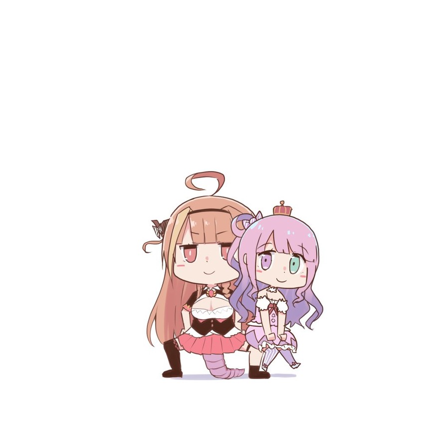 kiryu coco and himemori luna (hololive) drawn by purin_a_la_mode_(popup)