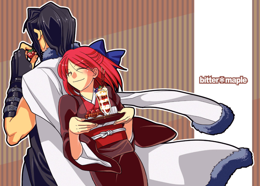 kohaku and kishima kouma (tsukihime and 1 more) drawn by akariya_kuubu