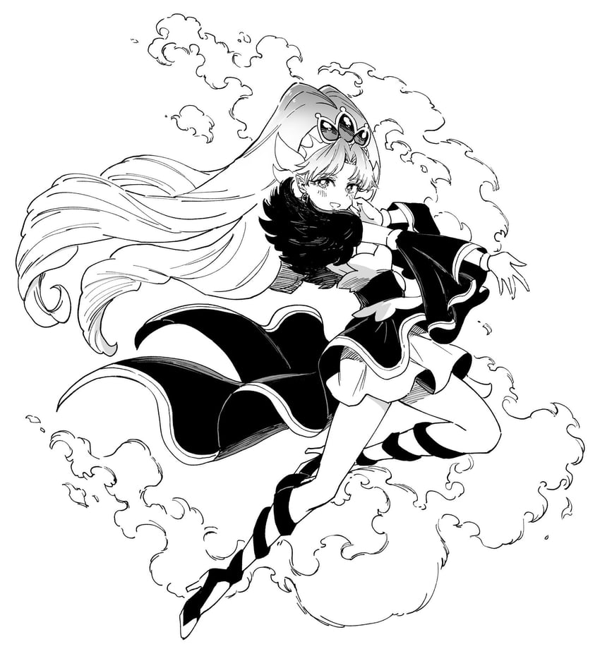 akagi towa and cure scarlet (precure and 1 more) drawn by sharumon