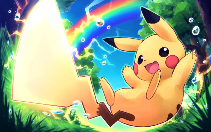 pikachu (pokemon) drawn by magushi