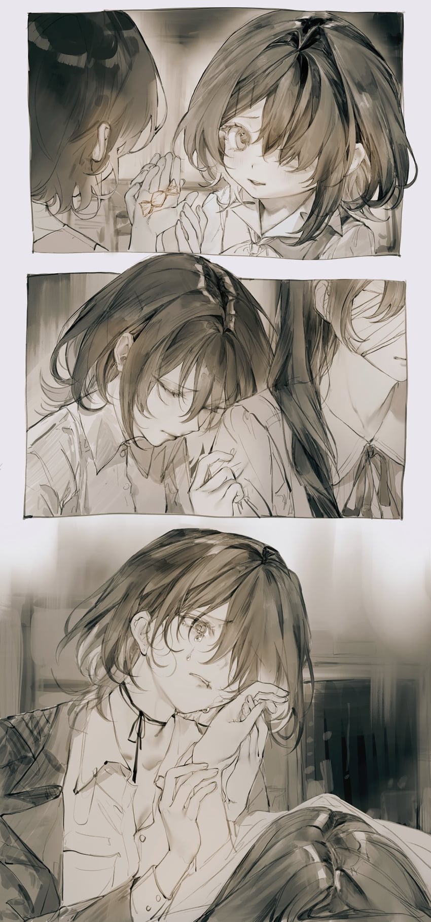 uni and luna (path to nowhere) drawn by giraffe_three