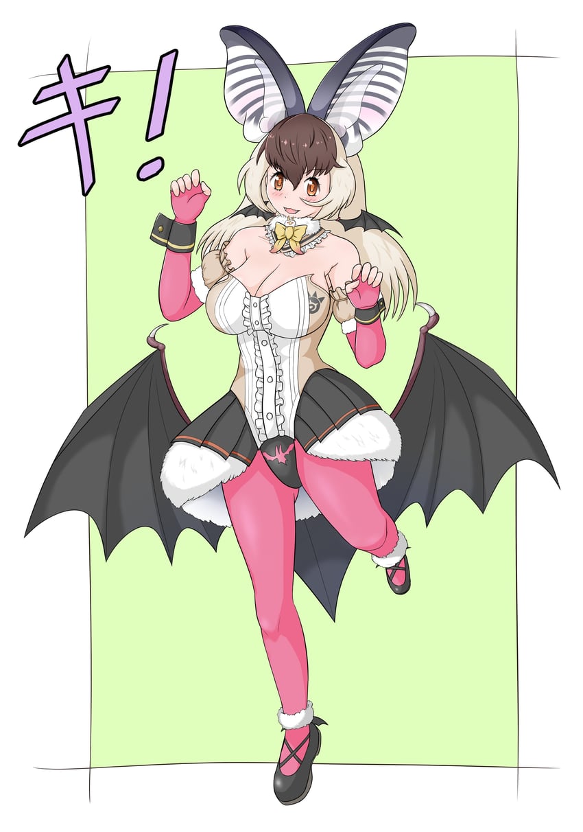 brown long-eared bat (kemono friends and 1 more) drawn by oaug241