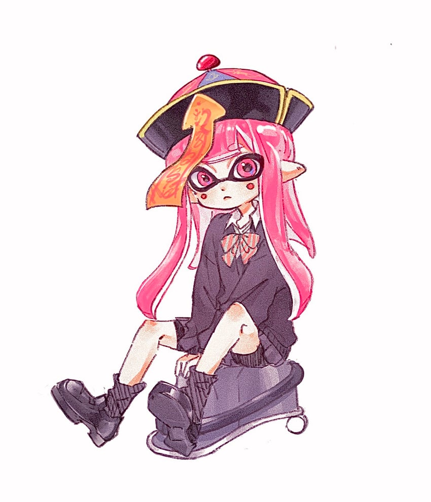 inkling player character and inkling girl (splatoon) drawn by gucandiyi52092