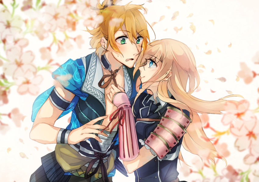 midare toushirou and urashima kotetsu (touken ranbu) drawn by sachikan