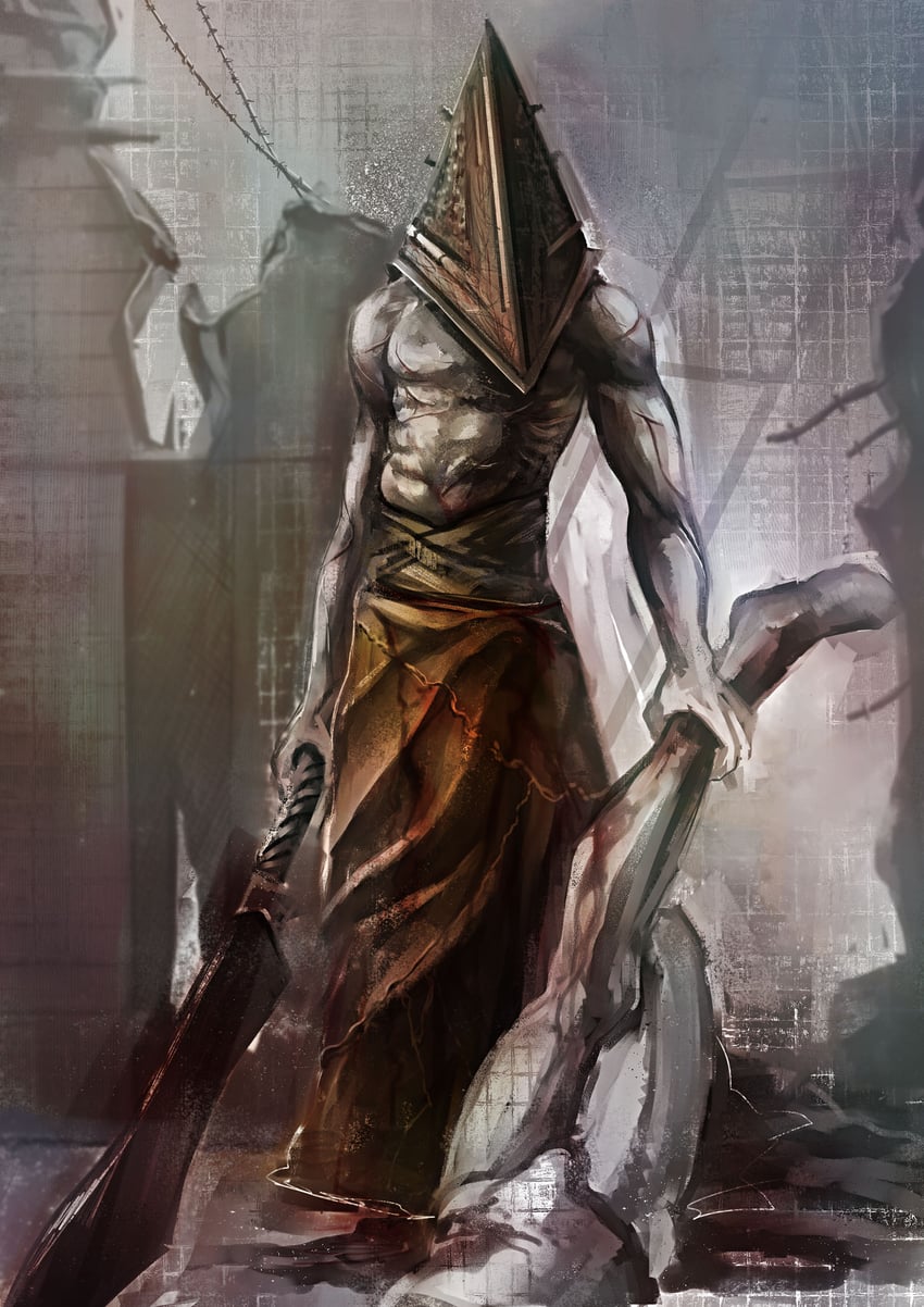 pyramid head (silent hill 2 and 1 more) drawn by ruki0909