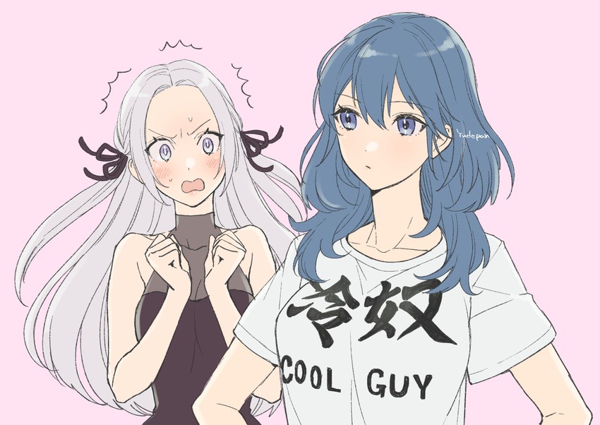 female byleth and edelgard von hresvelg (fire emblem and 1 more) drawn by yudepan_(yuri_no_sugata)