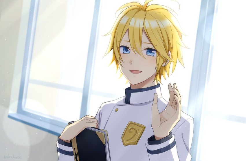 kagamine len (vocaloid and 1 more) drawn by nokuhashi