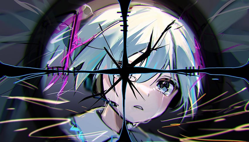 hatsune miku (vocaloid and 1 more) drawn by hiiragi_xoxo