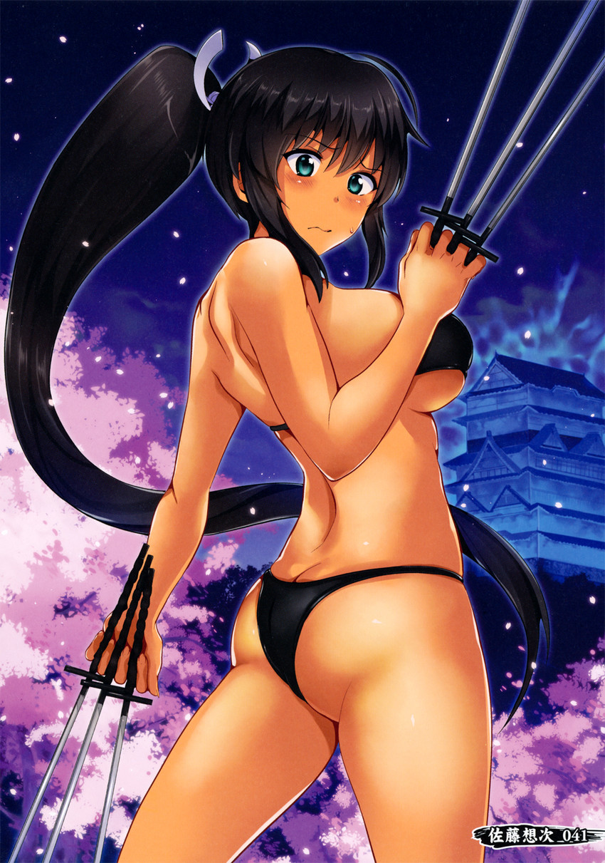 homura (senran kagura and 1 more) drawn by satou_souji