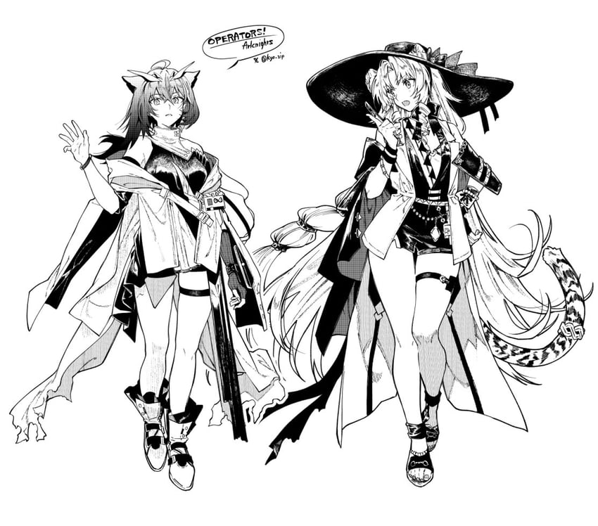 silence, swire, swire the elegant wit, and silence the paradigmatic (arknights) drawn by kyo_zip