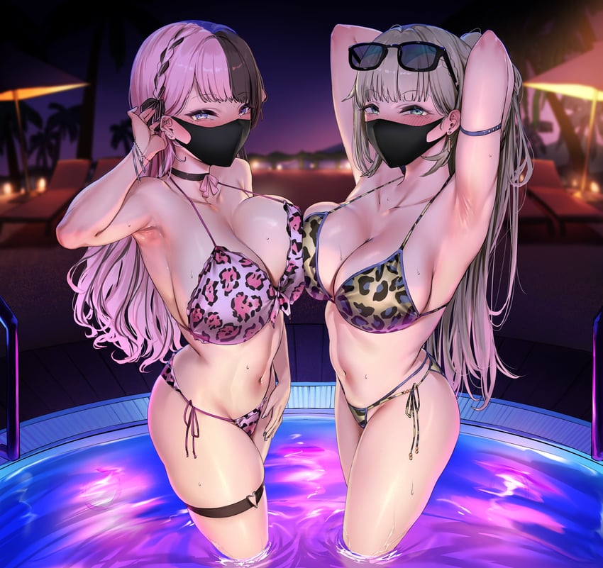 tachibana hinano and hanabusa lisa (vspo!) drawn by sanuki_(kyoudashya)