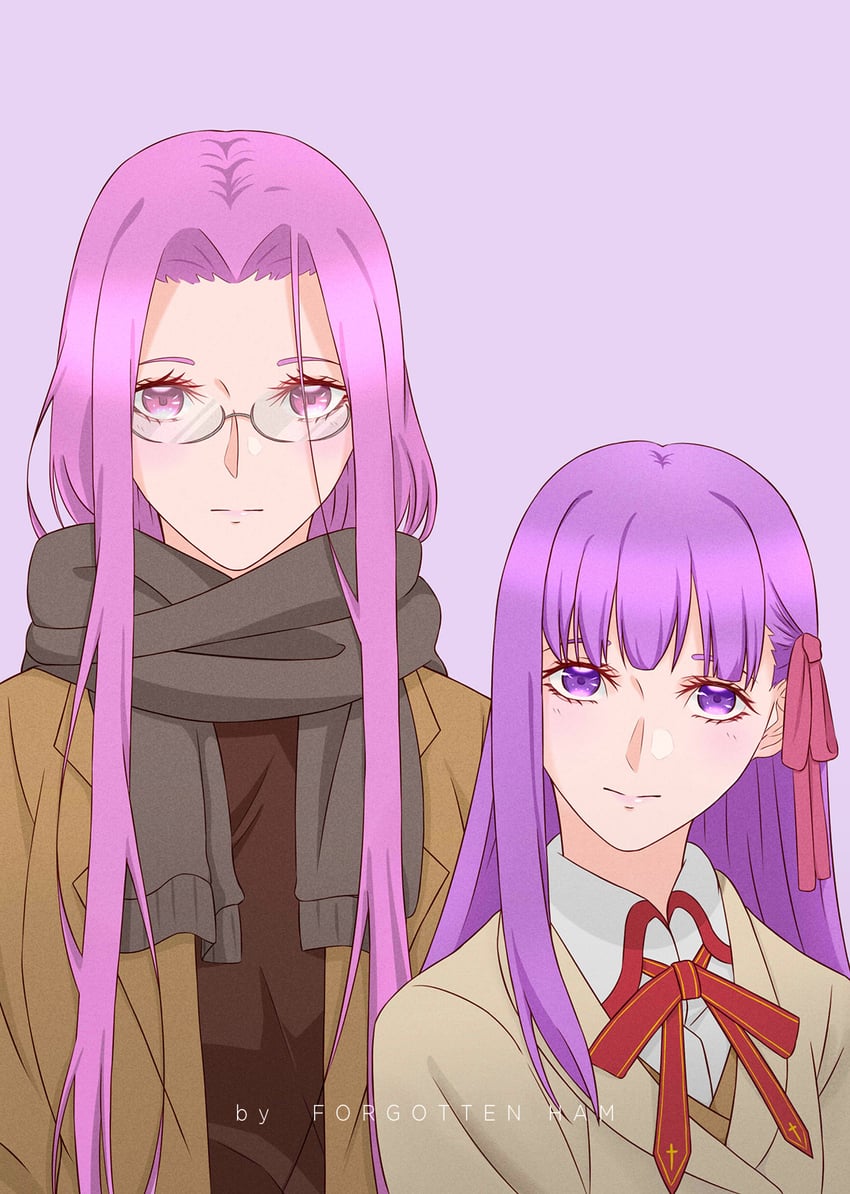 matou sakura and medusa (fate and 4 more) drawn by forgotten_ham