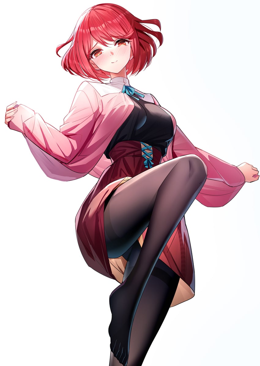 pyra (xenoblade chronicles and 1 more) drawn by ririko_(zhuoyandesailaer)