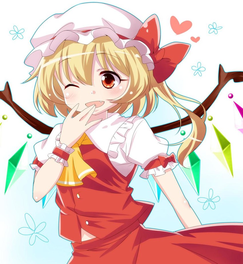 flandre scarlet (touhou) drawn by haruki_(colorful_macaron)