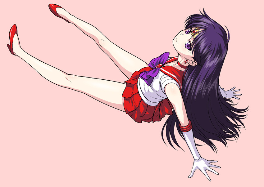 hino rei and sailor mars (bishoujo senshi sailor moon) drawn by kouda_tomohiro