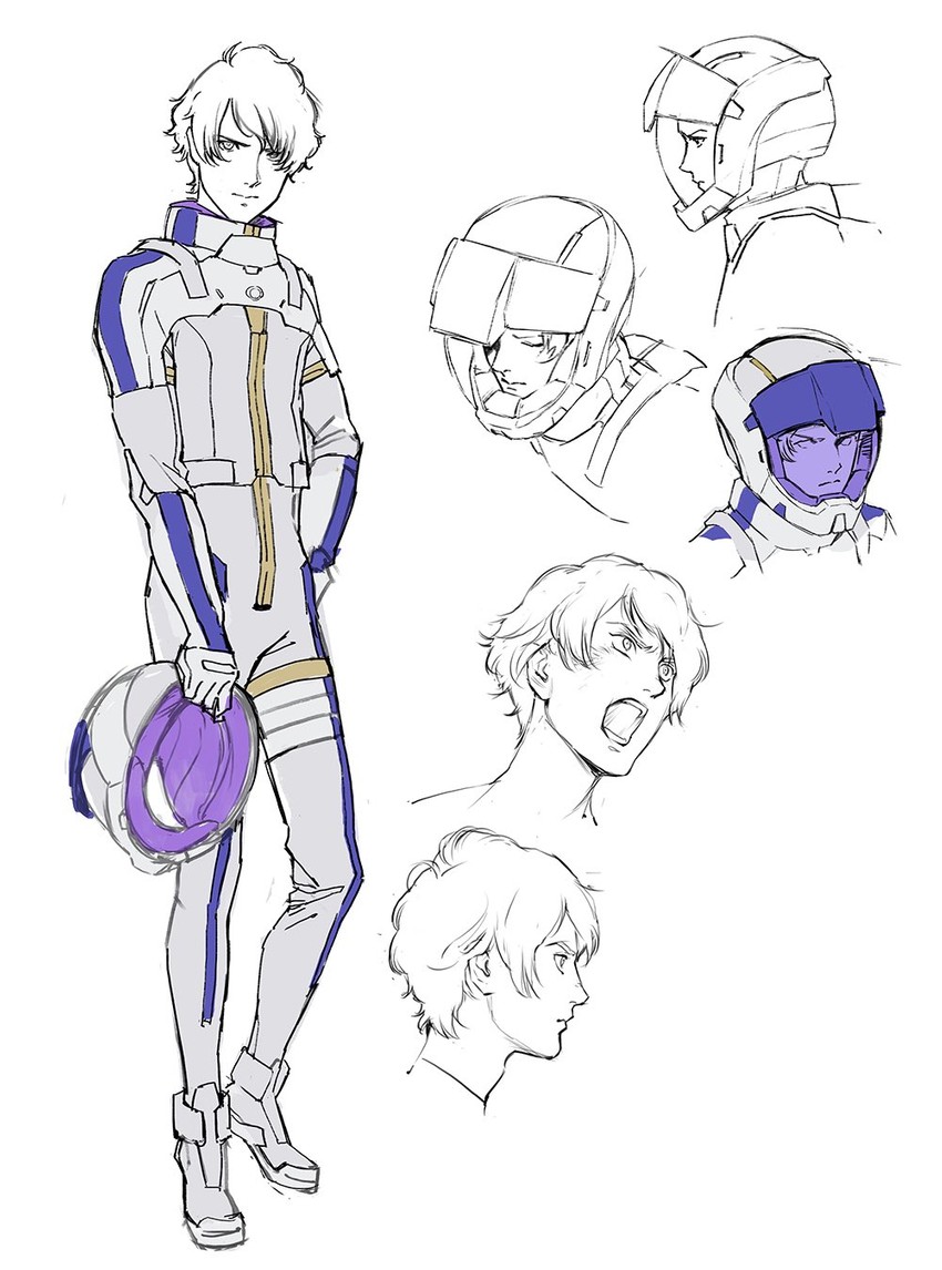 lane aim (gundam and 1 more) drawn by pablo_uchida