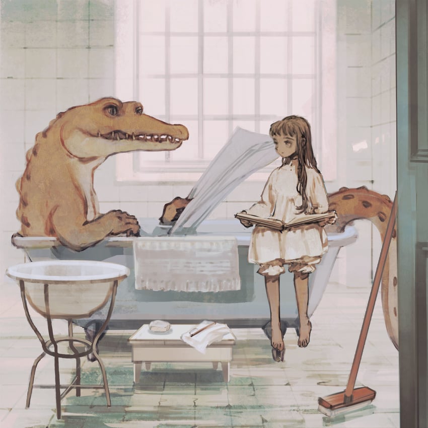 philia ell and croco zigmond (original) drawn by tono_(rt0no)