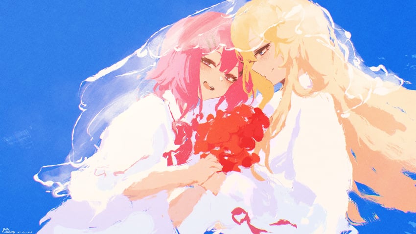 amaori renako and ouzuka mai (watashi ga koibito ni nareru wake naijan murimuri!) drawn by rnna