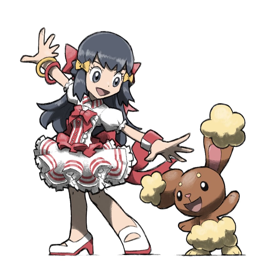dawn and buneary (pokemon and 1 more) drawn by blacknirrow