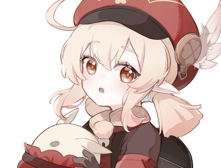 klee and jumpy dumpty (genshin impact) drawn by akagi_(akagi1924)