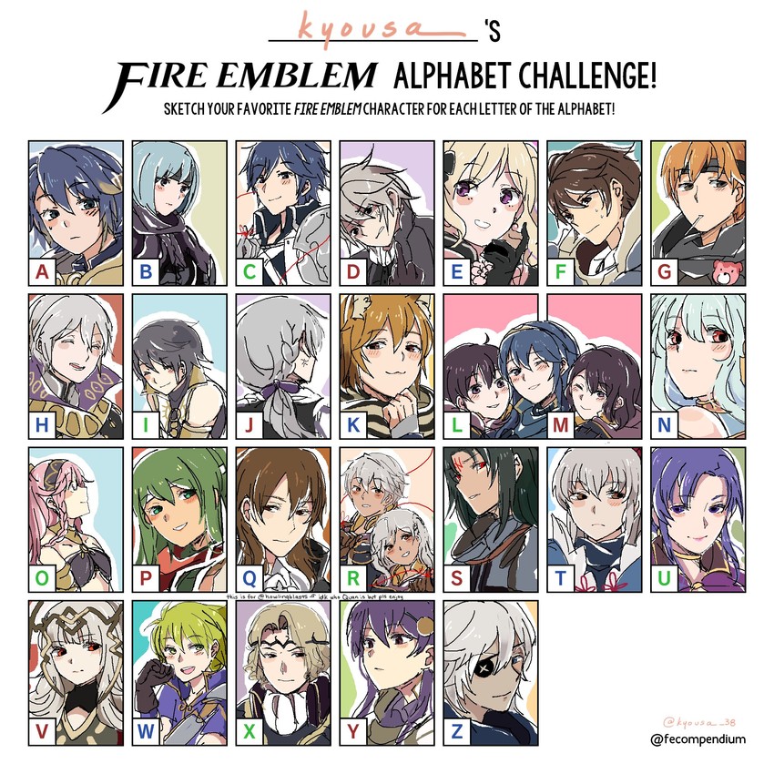 lucina, female robin, male robin, chrom, elise, and 21 more (fire emblem and 6 more) drawn by kyousa38