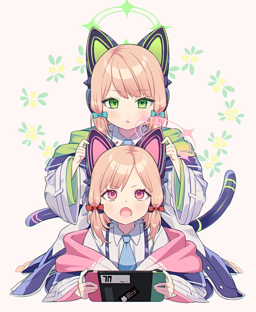 momoi and midori (blue archive) drawn by nehan_(gedatsu_nehan)