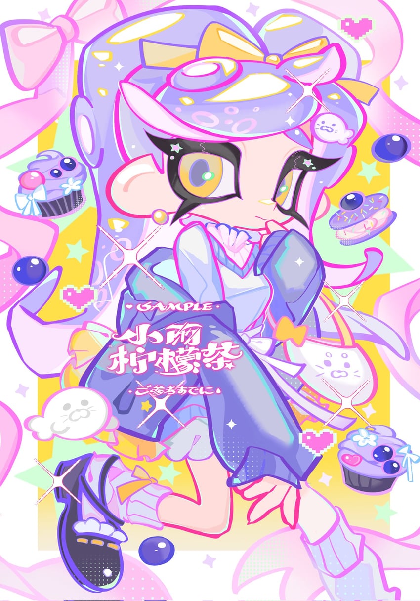 octoling player character and octoling girl (splatoon) drawn by xiaoyunatie