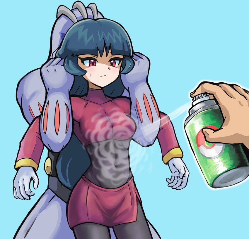 sabrina and machoke (pokemon and 1 more) drawn by takamame