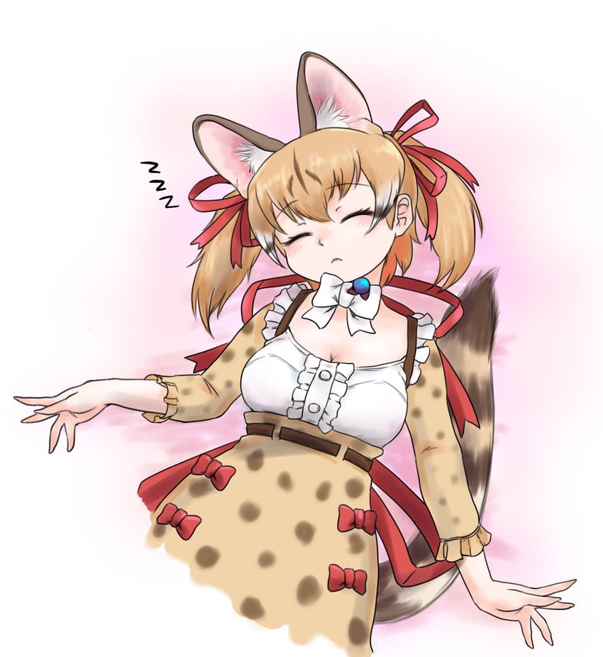 large-spotted genet (kemono friends and 1 more) drawn by saja_(166j357)