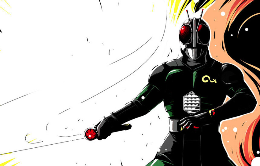 kamen rider black rx (kamen rider and 1 more) drawn by hisame_genta