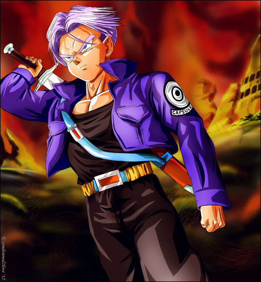 trunks (dragon ball and 1 more) drawn by viktoriyarts