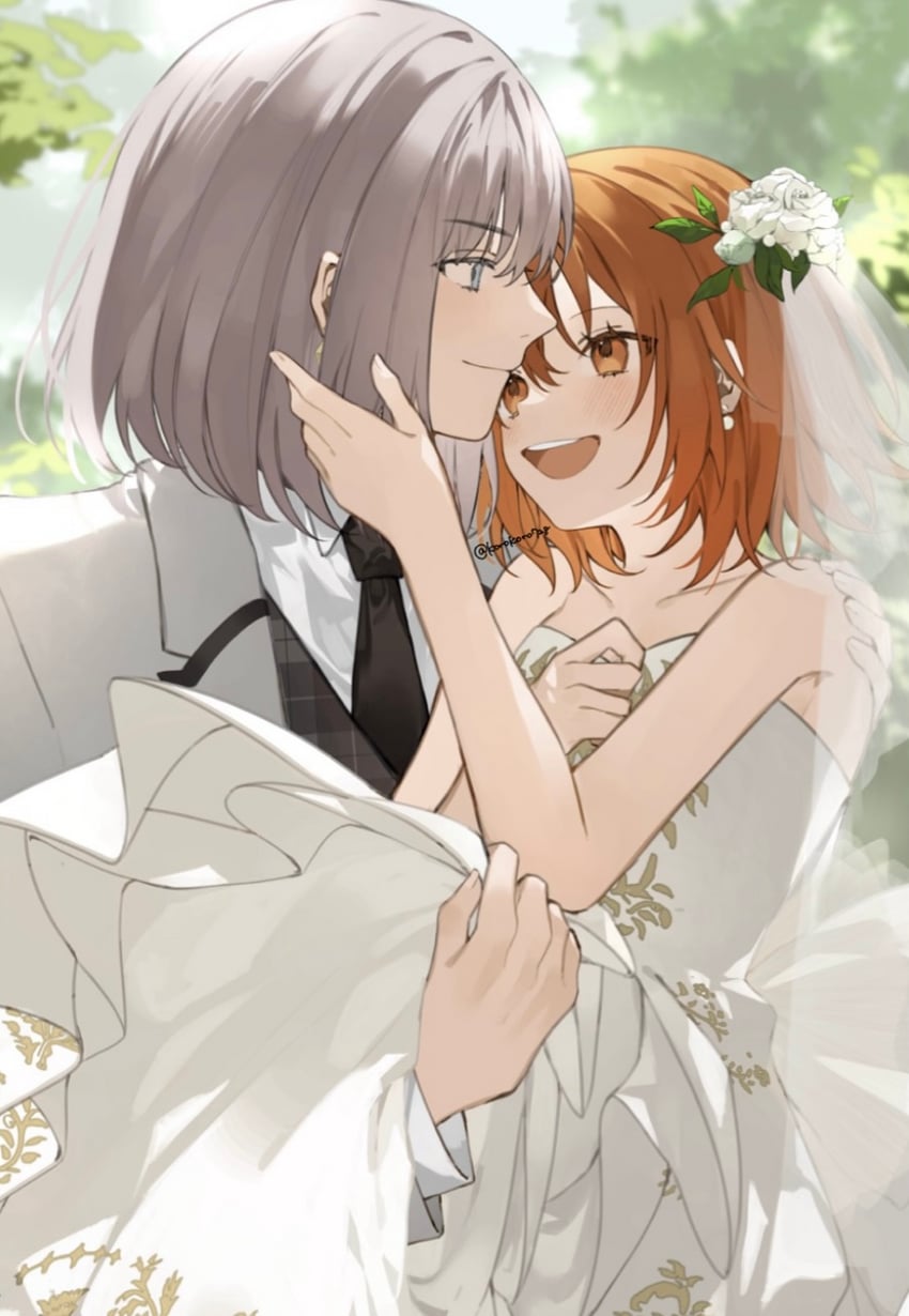 fujimaru ritsuka and oberon (fate and 1 more) drawn by romo827