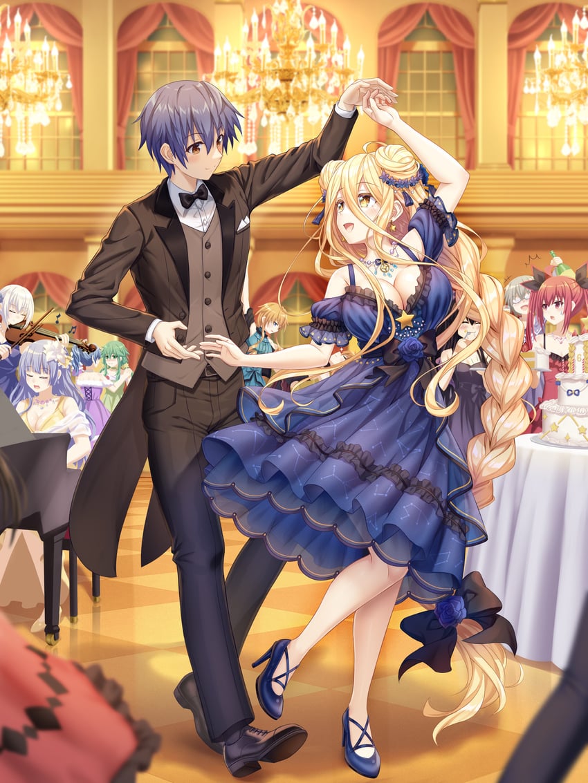 tokisaki kurumi, yatogami tohka, tobiichi origami, itsuka kotori, himekawa yoshino, and 7 more (date a live) drawn by tsubasaki