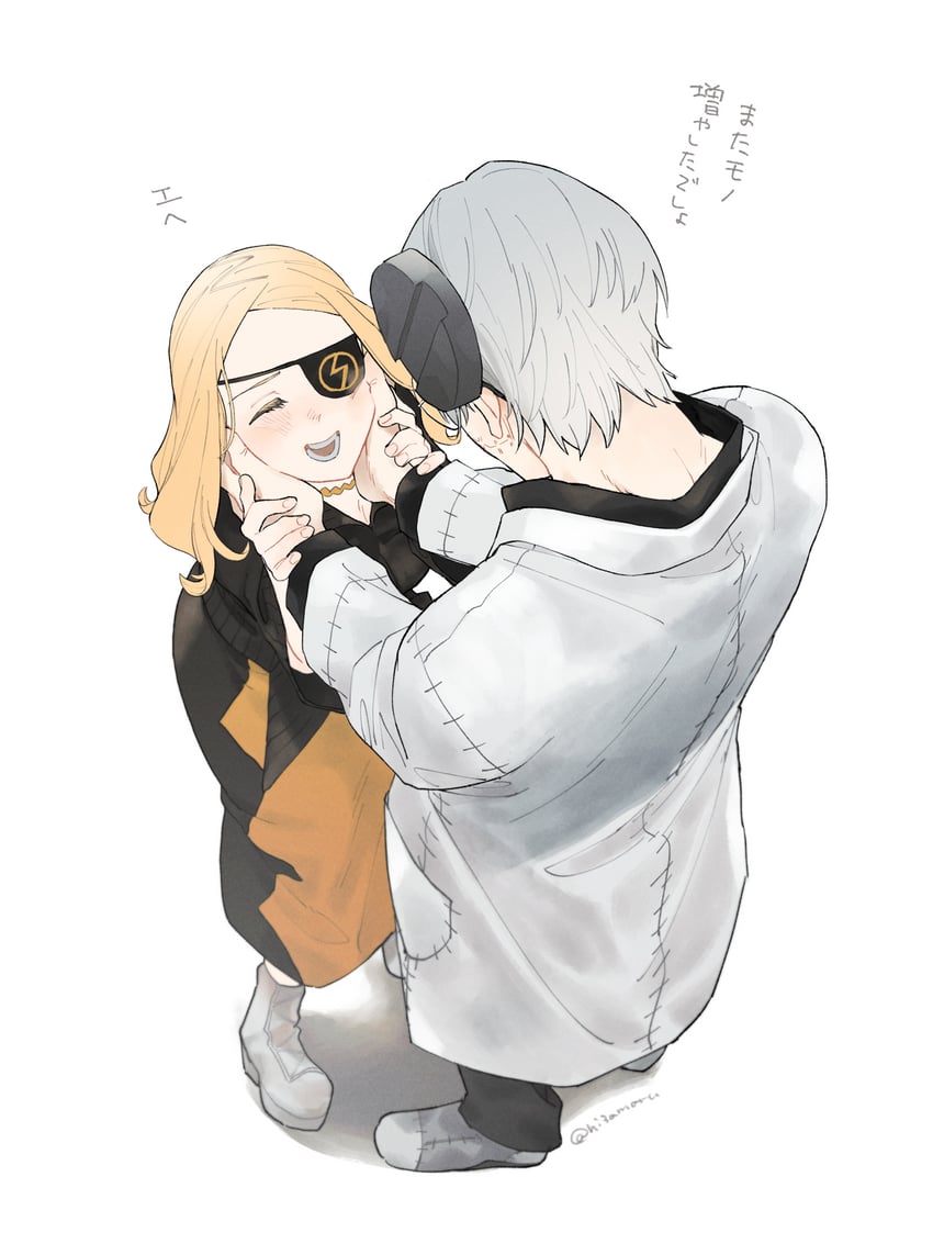 franken stein and marie mjolnir (soul eater) drawn by hissiu