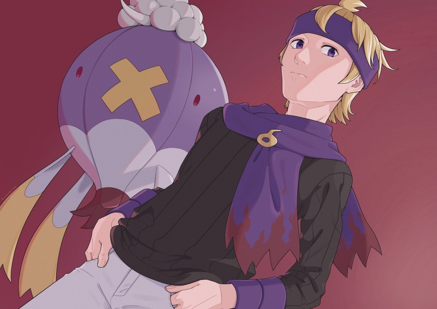 morty and drifblim (pokemon and 1 more) drawn by ruinai