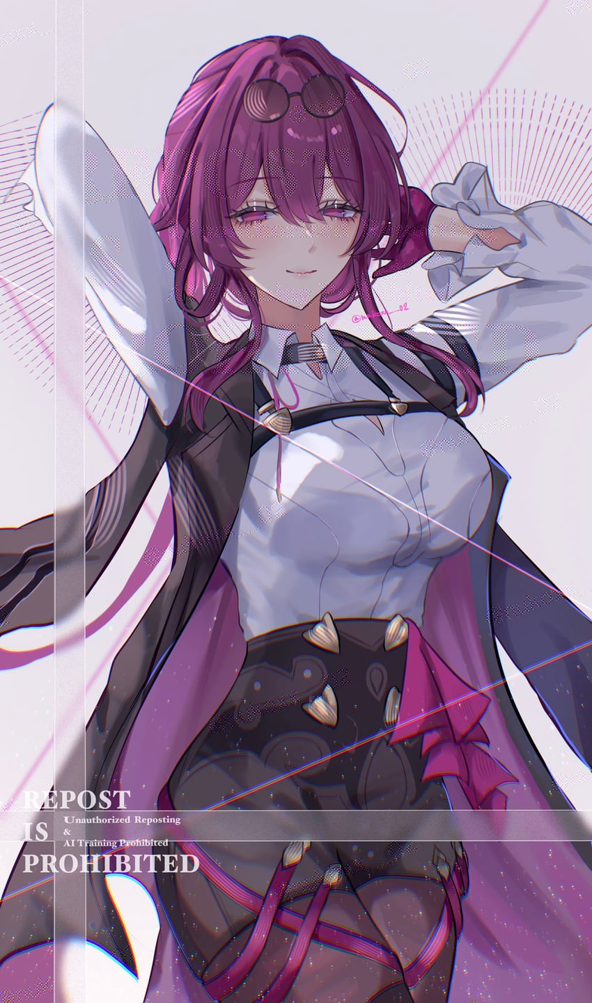 kafka (honkai and 1 more) drawn by nukoxx_02