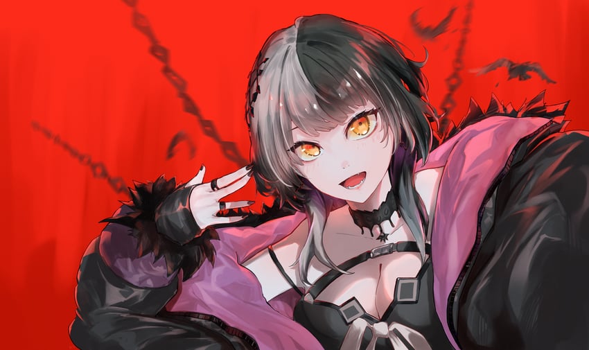 shiori novella (hololive and 1 more) drawn by kurochanai