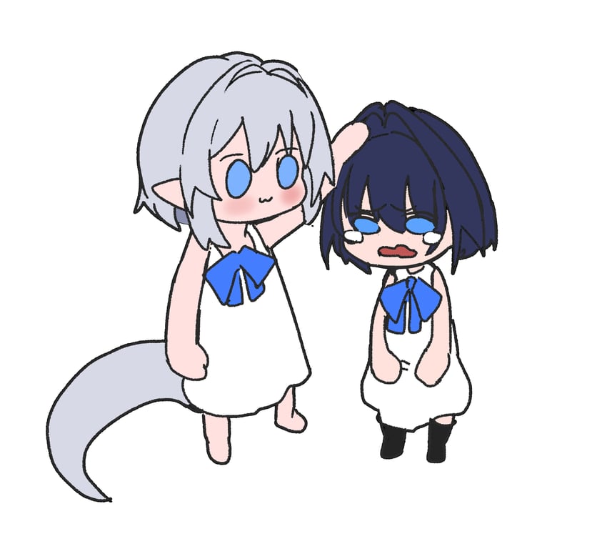ouro kronii and boros (hololive and 1 more) drawn by daaku_(koizumi_arata)