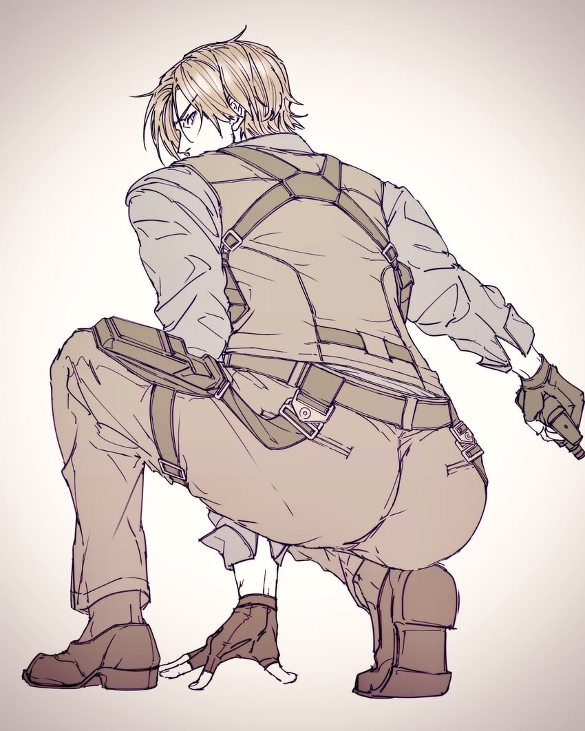 leon s. kennedy (resident evil and 1 more) drawn by an_chovy