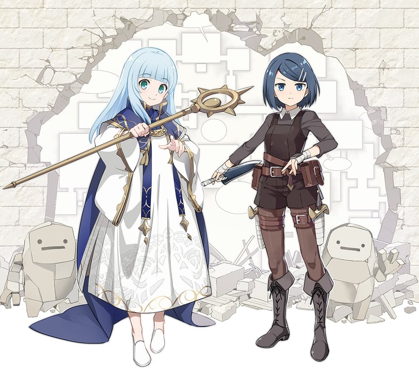 clay and belle (dungeon no naka no hito) drawn by nyoro_(nyoronyoro000)
