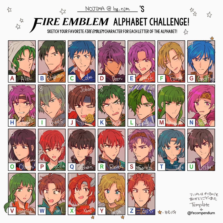 scathach, priscilla, thea, quan, innes, and 21 more (fire emblem and 9 more) drawn by noshima