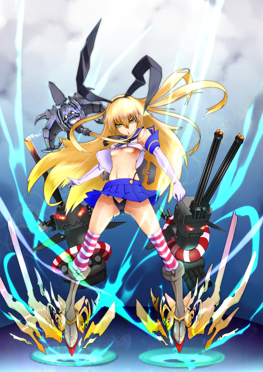 shimakaze and rensouhou-chan (kantai collection and 1 more) drawn by big.g